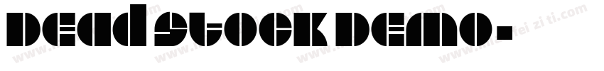 Dead Stock Demo字体转换